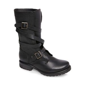Steve Madden Black Banddit boots size 8.5 - biker boots